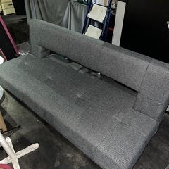 ⭐︎ソファーベッド3人掛け/関家具/千鳥柄/送料設置無料！オシャレデザイン！の画像