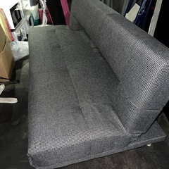 ⭐︎ソファーベッド3人掛け/関家具/千鳥柄/送料設置無料！オシャレデザイン！の画像