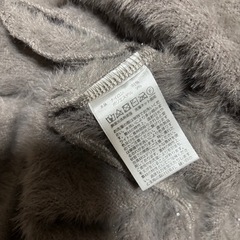 Francfranc グレー タートルネック フェザータッチワンピース ラメ入りの画像