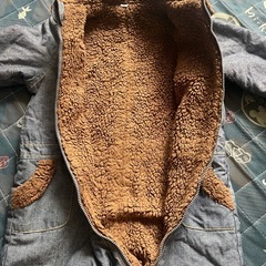 あったかつなぎ服80cm毛玉ありの画像