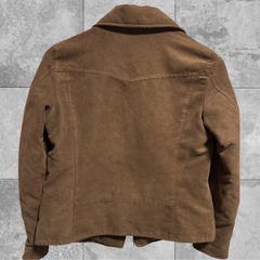 ユニクロ スウェードタッチライダースジャケット サイズSブラウの画像