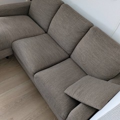 ◆近くなら配達可能‼︎ ニトリ ソファ 3人掛け カウチソファの画像