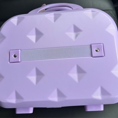 カラフル ミニトランク2 パープル　キャリーオンバッグの画像