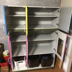 DIY多目的収納棚リメイク完成❣️の画像