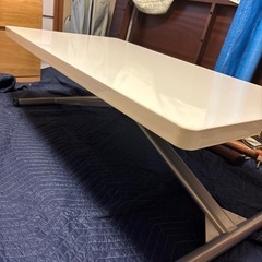 　ホワイト　昇降テーブル の画像