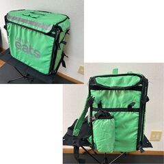 【Uber Eats配達バッグ】緑の初期モデル（2018年・福岡タイプ） ウーバーバッグの画像