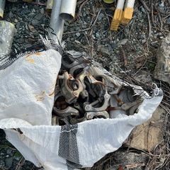 【決まりました】単管やクランプなど沢山あります。車庫や自作ガレージに丁度いい数量です！！の画像