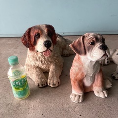 陶器　犬　オブジェ　置物　3体まとめの画像