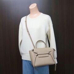 NR54　kt14619tm【CELINE】ベルトバッグナノ　グレインレザー　189003の画像