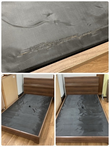 ジモティー限定価格！S366 ⭐ NITORI ニトリ セミダブルベッド コンセント＆ライト付き 幅121cm USED 