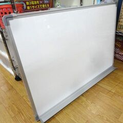 ホワイトボード 片面 壁掛け 横90㎝×縦60㎝ ナカバヤシ オフィス家具 塾 事務所 セミナー マグネット可 西岡店の画像