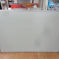 ホワイトボード 片面 壁掛け 横90㎝×縦60㎝ ナカバヤシ オフィス家具 塾 事務所 セミナー マグネット可 西岡店の画像