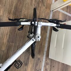 【ジャングルジャングル広陵店】自転車　Prec クロスバイク　26インチ　シロの画像
