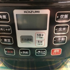 美原店　2021年製 マイコン電気圧力鍋 コイズミ KSC-3501-R 電気煮込み鍋 KOIZUMIの画像