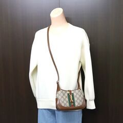 NR55　kt12810tm【GUCCI】 ジャッキー1961　GGスプリームキャンバス　637092の画像