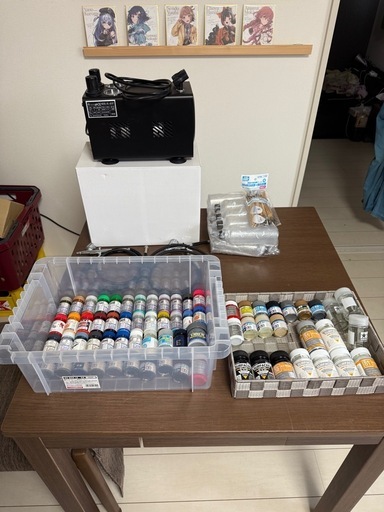 即決で多少値引プラモ用コンプレッサーエアブラシ塗料