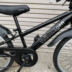 美品22インチ 子供用自転車 フォルクスワーゲン MTB　Volkswagen 男の子 大型バスケット LEDライトの画像