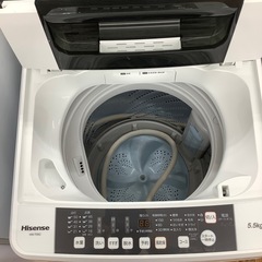 Hisenseの全自動洗濯機のご紹介ですの画像