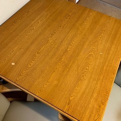 [受け付け中断中]コタツ　テーブルコタツ椅子二脚セットの画像