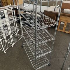 リサイクルショップどりーむ荒田店　No5064 メタルラック　スチールラック　キャスター付きで便利♪の画像