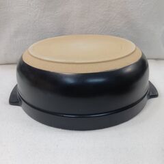 海外・日本製品のサルベージ品　土鍋　９号　あめ釉　直火・IH対応の画像