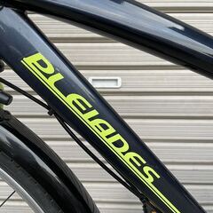 ★24型 子供用自転車 プレアデス PLEIADES(ライム×ネイビー/外装6段変速)ジュニアマウンテンバイク 通学 直接渡し大歓迎の画像