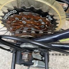 ★24型 子供用自転車 プレアデス PLEIADES(ライム×ネイビー/外装6段変速)ジュニアマウンテンバイク 通学 直接渡し大歓迎の画像