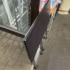 リサイクルショップどりーむ荒田店　No5068 折りたたみデスク　簡易デスク　折りたたみ可能で便利♪　スチールフレーム　木天板の画像