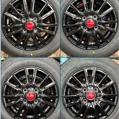 ㉞145/80R13 新品タイヤと中古美品ホイールとナット付の画像