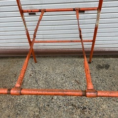 ハシゴ 脚立 梯子 鉄 レトロ 高さ約270cm ◆現状渡しの画像