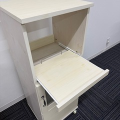 スリム コンパクト 食器棚 レンジ台 レンジラック 幅 45 H120 ミニ キッチン 収納 隙間収納 棚 収納棚 キッチンボード ロータイプの画像