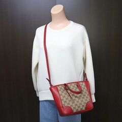 NR56　kt12632tm【GUCCI】 2WAYショルダーバッグ　GGキャンバス　449241の画像