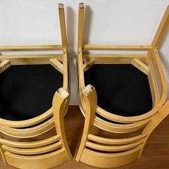 椅子　チェア　２脚　ダイニングの画像