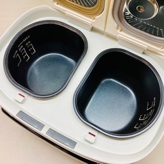 ✅ ツインシェフ 自動調理鍋 同時調理 炊飯 玄米 炊き込み 雑炊 おかゆ 煮込み スープ 蒸し ケーキ ヨーグルト 自動メニュー10種 TWC-AM01 の画像