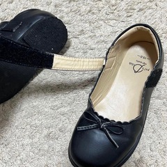 【19】フォーマルシューズ　黒　リボン　七五三　冠婚葬祭の画像