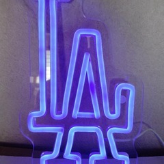 LA LED ネオンサイン ネオンライト USB接続 ドジャースの画像