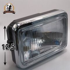 訳あり品　【見てから決めてください】　角型　角目　ヘッドライト　　ポジション球付き　ガラスレンズ　H4BS　新品です！の画像