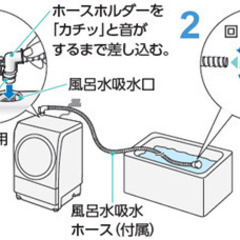 【お話中】風呂水給水ホースセット　Panasonic　節約の画像