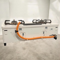 Paloma パロマ ガスコンロ PA-S42H-R ガステーブル 都市ガス用右大バーナー ホワイト 2020年製 クリーニング済みの画像