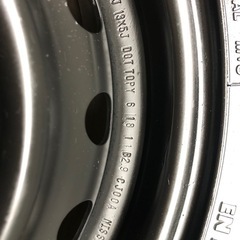 決まりました。　　中古　BSスタッドレスタイヤVL1・鉄チンホイル　165　R13　 LT６PL　4本セットの画像