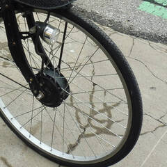 【お宝堂】ジャンク★サイモト自転車 電動アシスト自転車 エヴァ　26型 バッテリー２個付【EB5.8-FVーB260ALRーB】の画像