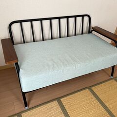 コンパクトソファ 2人掛け スチール脚　（LOWYA）の画像