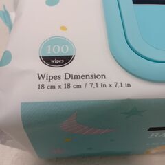 海外・日本製品のサルベージ品　RICO　BABY WIPES　100枚入り　1パックの価格です。の画像