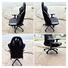 【❗️✨リクライニングOK✨❗️】🪑Bauhütte バウヒュッテ ゲーミングチェア 現状品（低めタイプ）の画像