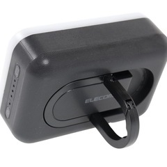 エレコム モバイルバッテリー 6700mAh 小型 LED機能付 Type-A×1ポート 【防災・アウトドア向け】 PSE認証 ブラック DE-M21L-6700BKの画像