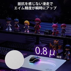 ガラスマウスパッド❣️ゲーミングマウスパット 丸み加工 貼り替えマウスソール付の画像