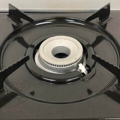 ss7819　カセットコンロ＆すきやき鍋セット カセット・サン SN35-HP 3.5kW IH対応 マーブル すきやき鍋 26cm 黒 FDR-238 卓上 ガスコンロ 鍋パーティ カセットコンロ 中古の画像