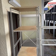 決まりましたキッチンラック洗濯ラックの画像