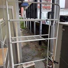 決まりましたキッチンラック洗濯ラックの画像