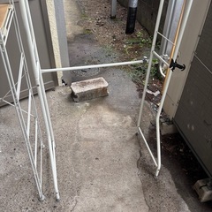 決まりましたキッチンラック洗濯ラックの画像